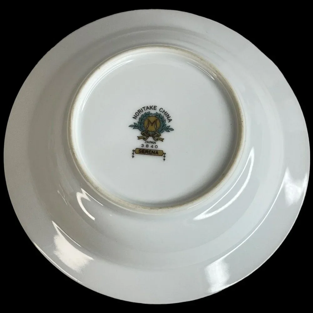 4 Noritake China Serena Rim Fruit Bowl Dessert Sauce Floral 5.75” Made Japan VTG